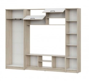 Гостиная МГС 3 Исполнение 1 (Дуб сонома/Белый) в Талице - talica.ok-mebel.com | фото 3