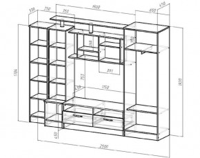 ОСКАР Гостиная (Венге/Анкор светлый) в Талице - talica.ok-mebel.com | фото 2