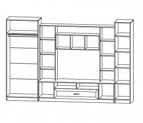 ПРАГА Гостиная (модульная) в Талице - talica.ok-mebel.com | фото 2