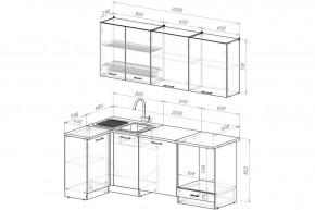 ЖАСМИН Кухонный гарнитур Прайм 400 (1100*2000 мм) в Талице - talica.ok-mebel.com | фото 2