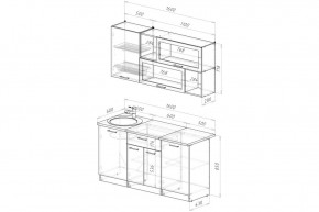 ЖАСМИН Кухонный гарнитур Стандарт (1600 мм) в Талице - talica.ok-mebel.com | фото 2