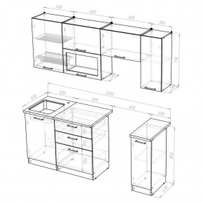 КИРА Кухонный гарнитур Ультра (2000 мм ) в Талице - talica.ok-mebel.com | фото 2