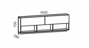 Киви №6 Навесная секция (ЛДСП молочный дуб/лайм) в Талице - talica.ok-mebel.com | фото 2