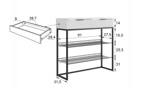 КЛАССНАЯ 1 Обувница в Талице - talica.ok-mebel.com | фото 3