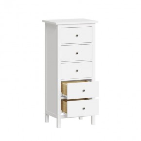 Комод 05 Кантри белый с пятью ящиками в Талице - talica.ok-mebel.com | фото 2