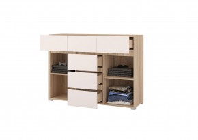 Комод 1200 АНТАЛИЯ (Сонома/Графит софт) в Талице - talica.ok-mebel.com | фото 2