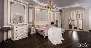 Комод 4 ящика Афина + Зеркало ППУ Афина (крем корень) в Талице - talica.ok-mebel.com | фото 7