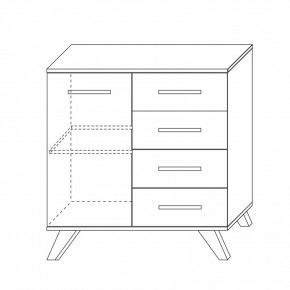 Комод 900 Вега Скандинавия в Талице - talica.ok-mebel.com | фото 7
