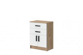 Комод Эконом (Дуб крафт золотой/Белый текстурный) в Талице - talica.ok-mebel.com | фото