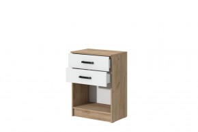 Комод Эконом (Дуб крафт золотой/Белый текстурный) в Талице - talica.ok-mebel.com | фото 2