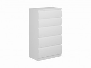 Комод КАСТОР с пятью ящиками, цвет белый в Талице - talica.ok-mebel.com | фото