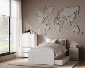 Комод КАСТОР с пятью ящиками, цвет белый в Талице - talica.ok-mebel.com | фото 3