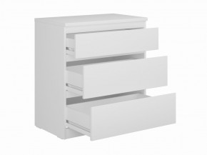 Комод КАСТОР с тремя ящиками, цвет белый в Талице - talica.ok-mebel.com | фото 2