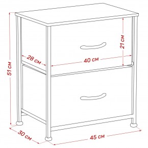 Комод Leset Линкс 2 ящ. (к/з), Каркас Белый, ящики Белые в Талице - talica.ok-mebel.com | фото 8