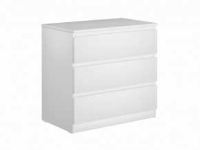 Комод МАЛЬТА с тремя выдвижными ящиками, цвет белый в Талице - talica.ok-mebel.com | фото