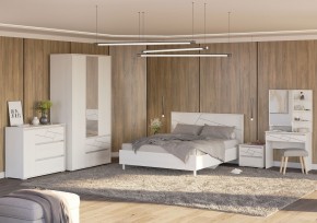 АДЕЛИНА Комод с 1дв и 3-мя ящ (белый рамух) в Талице - talica.ok-mebel.com | фото 3