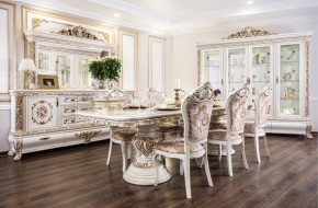 Комод с Зеркалом Алсу (белый глянец) в Талице - talica.ok-mebel.com | фото 4