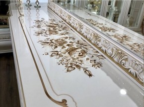 Комод с Зеркалом Алсу (белый глянец) в Талице - talica.ok-mebel.com | фото 5