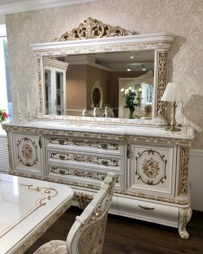 Комод с Зеркалом Алсу (белый глянец) в Талице - talica.ok-mebel.com | фото 6