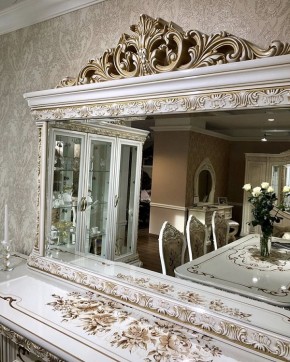 Комод с Зеркалом Алсу (белый глянец) в Талице - talica.ok-mebel.com | фото 8