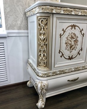 Комод с Зеркалом Алсу (белый глянец) в Талице - talica.ok-mebel.com | фото 9
