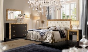 Комод Тиффани Premium черная/золото (ТФКМ-1(П) в Талице - talica.ok-mebel.com | фото 2