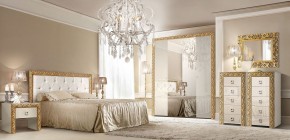 Комод (узкий) Тиффани Premium слоновая кость/золото (ТФКМ-2(П) в Талице - talica.ok-mebel.com | фото 3