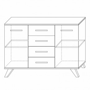 Комодино Вега Скандинавия в Талице - talica.ok-mebel.com | фото 5