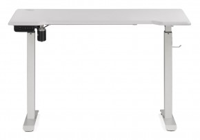 Компьютерный стол Маркос с механизмом подъема 120х75х75 белый / шагрень белая в Талице - talica.ok-mebel.com | фото 2