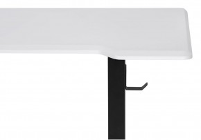 Компьютерный стол Маркос с механизмом подъема 140х80х75 белая шагрень / черный в Талице - talica.ok-mebel.com | фото 6