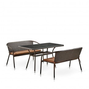Комплект мебели из иск. ротанга T286A/S139A-W53 Brown в Талице - talica.ok-mebel.com | фото 2