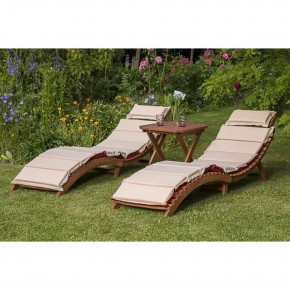 Комплект шезлонги и столик AFM-803A-T133 Beige (2+1) в Талице - talica.ok-mebel.com | фото