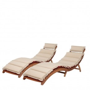 Комплект шезлонги и столик AFM-803A-T133 Beige (2+1) в Талице - talica.ok-mebel.com | фото 2