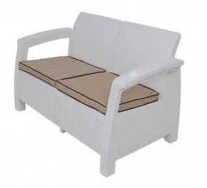 Комплект уличной мебели Yalta Premium Terrace Set (Ялта) белый (+подушки под спину) в Талице - talica.ok-mebel.com | фото 2