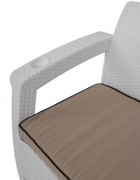 Комплект уличной мебели Yalta Premium Terrace Set (Ялта) белый (+подушки под спину) в Талице - talica.ok-mebel.com | фото 5