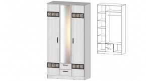 КОСТА-РИКА Шкаф 3-х створчатый (анкор светлый) в Талице - talica.ok-mebel.com | фото