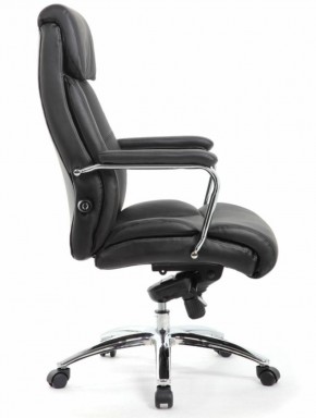Кресло BRABIX PREMIUM "Phaeton EX-502" (кожа с компаньоном, хром, черное) 530882 в Талице - talica.ok-mebel.com | фото 3