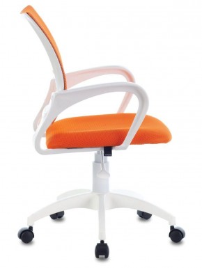 Кресло BRABIX "Fly MG-396W", пластик белый, сетка, оранжевое, 532401, MG-396W_532401 в Талице - talica.ok-mebel.com | фото 3
