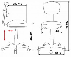 Кресло Бюрократ CH-299/G/15-48 серый в Талице - talica.ok-mebel.com | фото 3