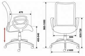 Кресло Бюрократ CH-599/DB/TW-10N тёмно-синий в Талице - talica.ok-mebel.com | фото 3