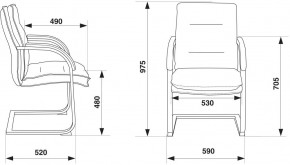 Кресло Бюрократ T-9927SL-LOW-V/BLACK в Талице - talica.ok-mebel.com | фото 4