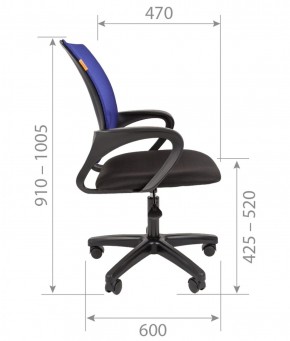 Кресло для оператора CHAIRMAN 696  LT (ткань стандарт 15-21/сетка TW-01) в Талице - talica.ok-mebel.com | фото 5
