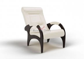 Кресло для отдыха Римини 19-К-КР (экокожа/венге) КРЕМ в Талице - talica.ok-mebel.com | фото