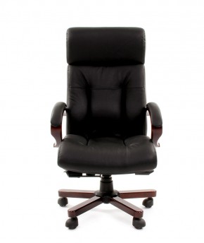 Кресло для руководителя CHAIRMAN  421 (Натуральная кожа) Черное в Талице - talica.ok-mebel.com | фото 2