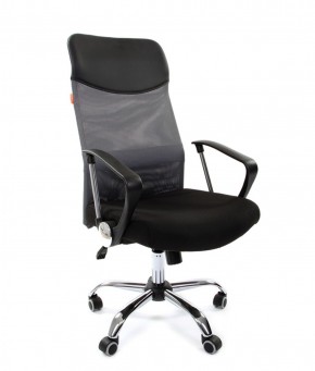 Кресло для руководителя CHAIRMAN 610 N(15-21 черный/сетка серый) в Талице - talica.ok-mebel.com | фото 1