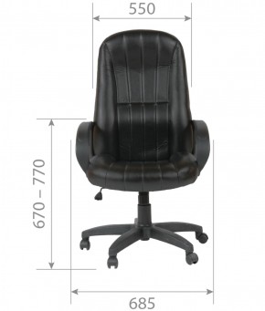 Кресло для руководителя  CHAIRMAN 685 (экокожа черный) в Талице - talica.ok-mebel.com | фото 5