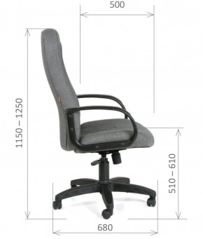 Кресло для руководителя  CHAIRMAN 685 СТ (ткань стандарт 10-356 черная) в Талице - talica.ok-mebel.com | фото 6