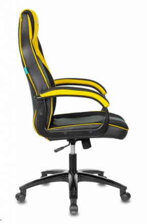 Кресло игровое Бюрократ VIKING 2 AERO YELLOW черный/желтый в Талице - talica.ok-mebel.com | фото 3
