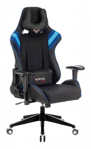 Кресло игровое Бюрократ VIKING 4 AERO BLUE черный/синий в Талице - talica.ok-mebel.com | фото