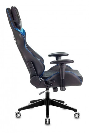 Кресло игровое Бюрократ VIKING 4 AERO BLUE черный/синий в Талице - talica.ok-mebel.com | фото 2